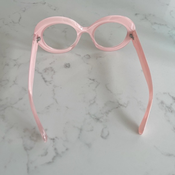 Ladies Clear Round Lens  Funky Cool Retro Style Fashion Glasses  Nerd - Picture 4 of 6